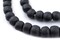 The Bead Chest Dark Grey Opaque Recycled Glass Beads 11mm Ghana African Sea Glass Round Large Hole 27 Inch Strand Handmade Fair Trade